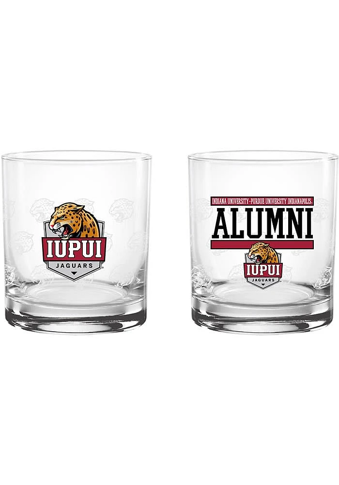 IUPUI Jaguars 14oz Alumni Rock Glass - Red