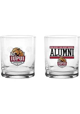 IUPUI Jaguars 14oz Alumni Rock Glass - Red