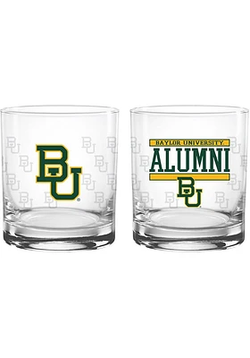 Baylor Bears 14 oz Alumni Rock Glass - Green
