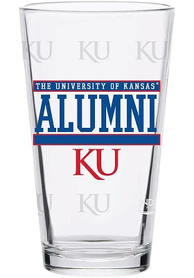 Kansas Jayhawks 16oz Alumni Pint Glass - Blue