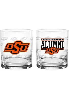 Oklahoma State Cowboys 14 oz Alumni Rock Glass - Orange