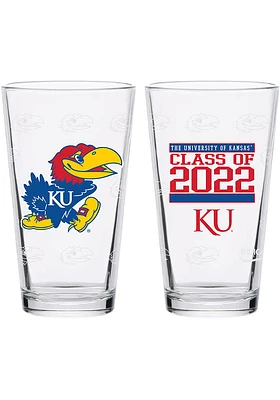 Kansas Jayhawks 16 oz Class of Pint Glass