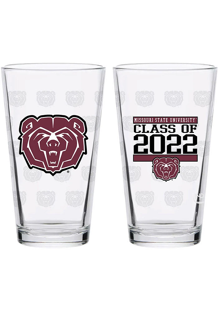 Missouri State Bears 16 oz Class of 2022 Pint Glass - Maroon