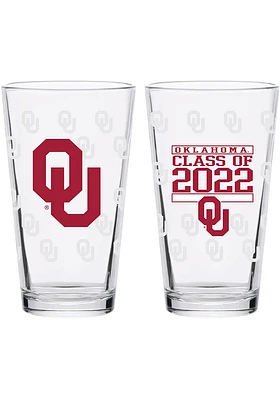 Oklahoma Sooners 16 oz Class of 2022 Pint Glass - Red
