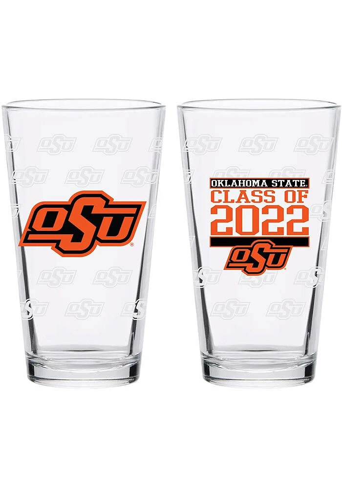 Oklahoma State Cowboys 16 oz Class of 2022 Pint Glass - Orange