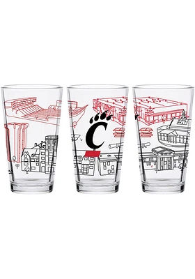 Cincinnati Bearcats 16oz Campus Pint Glass