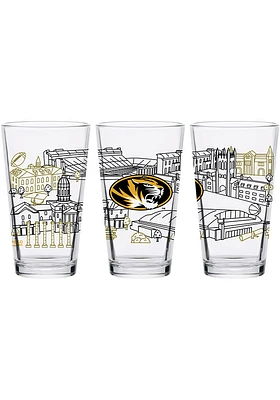 Missouri Tigers 16oz Campus Pint Glass - White