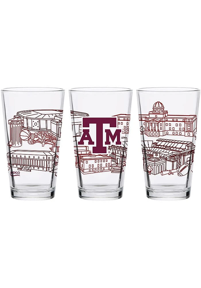 Texas A&M Aggies 16oz Campus Pint Glass - White
