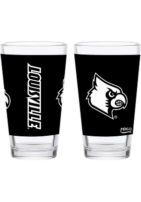 Louisville Cardinals 16 oz Full Color Wrap Pint Glass - Red