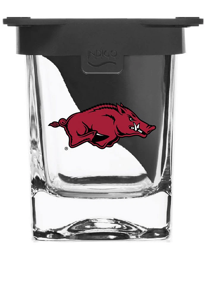 Arkansas Razorbacks Ice Wedge Rock Glass - Red