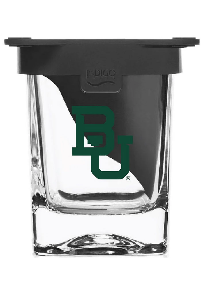 Baylor Bears Ice Wedge Rock Glass - Black