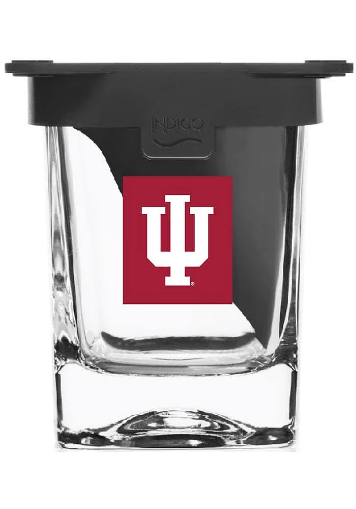 Indiana Hoosiers Ice Wedge Rock Glass - Red