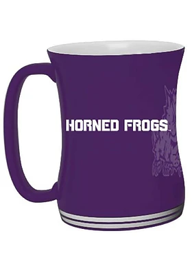 TCU Horned Frogs 16oz Barista Ceramic Mug - Purple