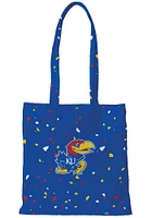 Kansas Jayhawks Blue Terazzo Tote