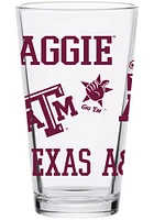 Texas A&M Aggies 16oz Medley Pint Glass - Red