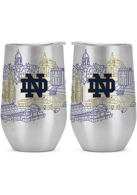 Notre Dame Fighting Irish 16oz Campus Stainless Steel Stemless - Navy Blue