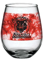 Cincinnati Bearcats 15oz Tie Dye Stemless Wine Glass