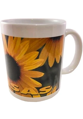 Kansas Sunflower Logo Ceramic Mug - Yellow