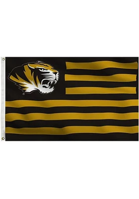 Missouri Tigers 3x5 Nations Grommet Silk Screen Grommet Flag - Black
