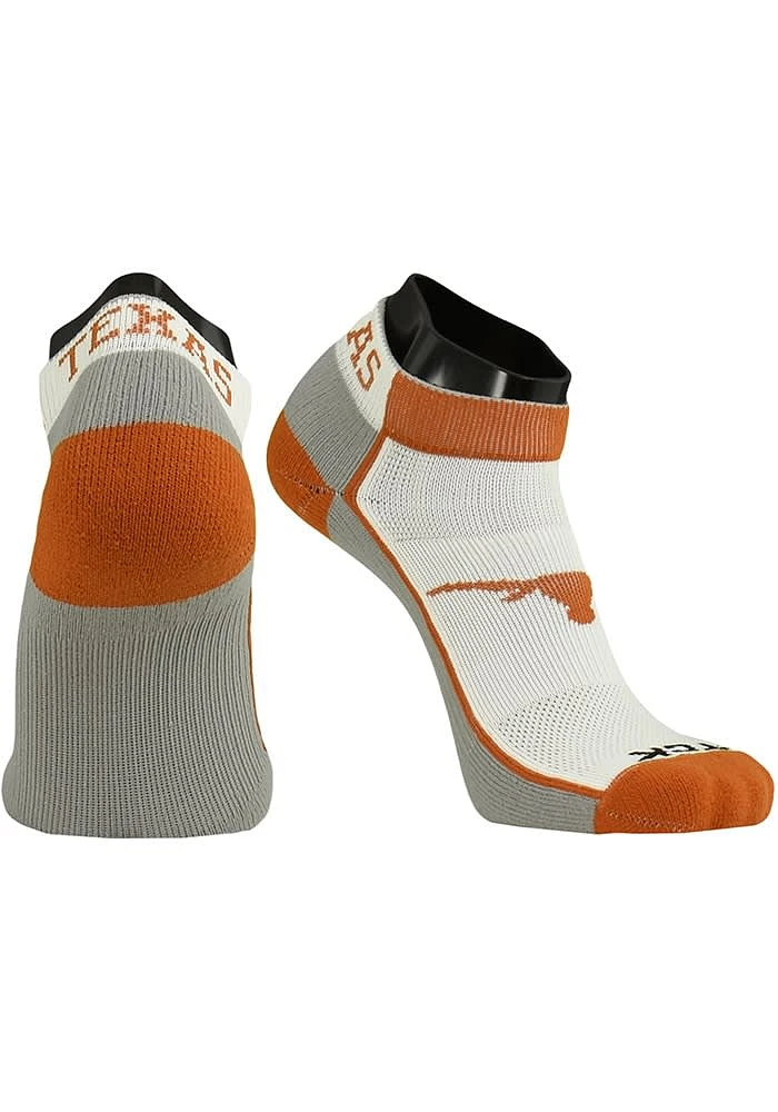 Texas Longhorns Stripe Mens No Show Socks