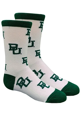 Baylor Bears Allover Youth Quarter Socks