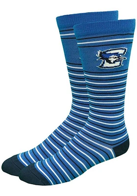Creighton Bluejays Stripe Mens Dress Socks