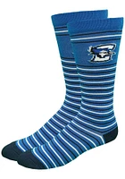Creighton Bluejays Stripe Mens Dress Socks