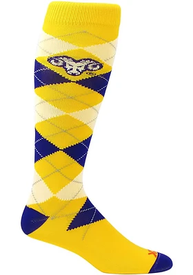 West Chester Golden Rams Team Mens Argyle Socks