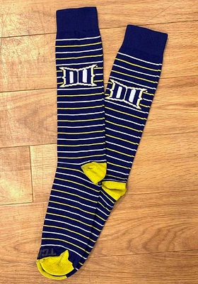 Drexel Dragons Stripe Mens Dress Socks