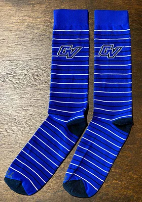 Grand Valley State Lakers Stripe Mens Dress Socks