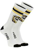Fort Hays State Tigers Throwback Mens Crew Socks