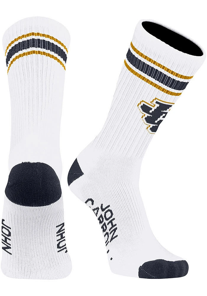 John Carroll Blue Streaks Throwback Mens Crew Socks