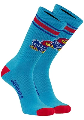 Kansas Jayhawks Throwback Mens Crew Socks