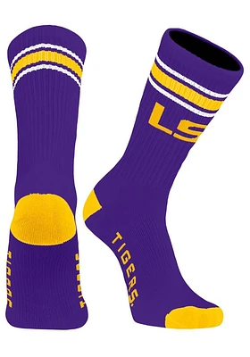 LSU Tigers Throwback Mens Crew Socks