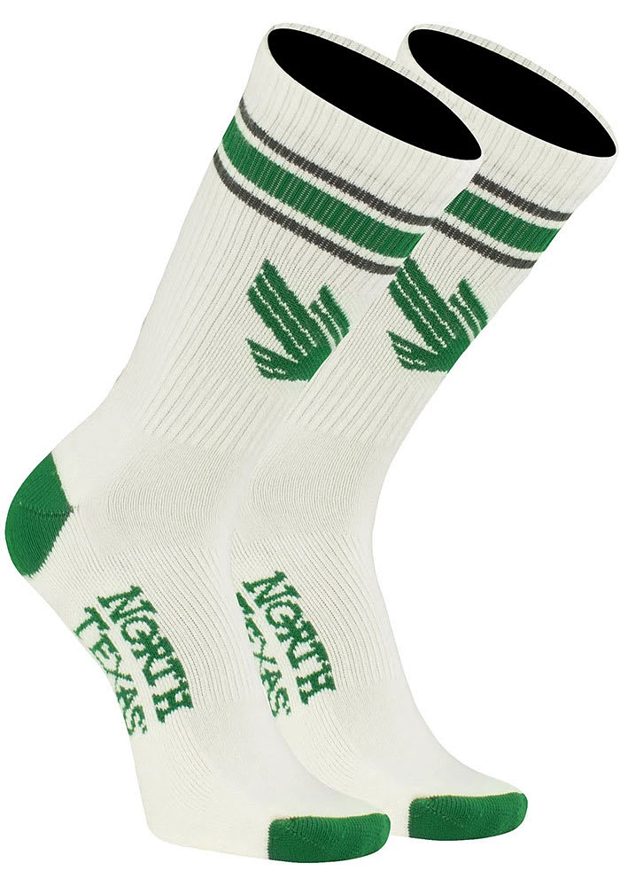 North Texas Mean Green Throwback Mens Crew Socks