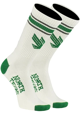 North Texas Mean Green Throwback Mens Crew Socks