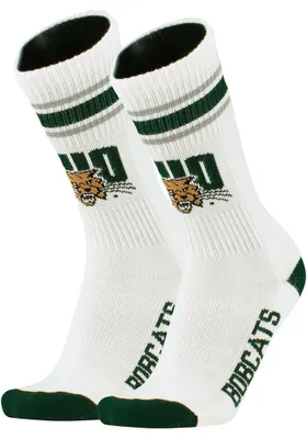 Ohio Bobcats Throwback Mens Crew Socks