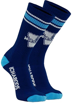 Washburn Ichabods Throwback Mens Crew Socks