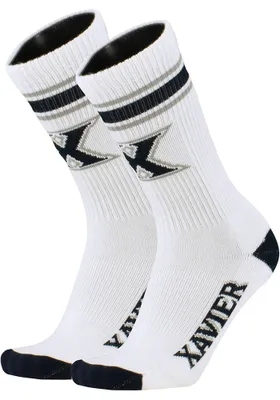 Xavier Musketeers Throwback Mens Crew Socks