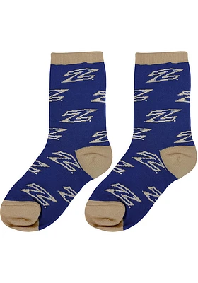 Akron Zips Allover Youth Quarter Socks