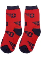 Dayton Flyers Allover Youth Quarter Socks