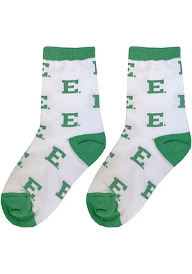 Eastern Michigan Eagles Allover Youth Quarter Socks