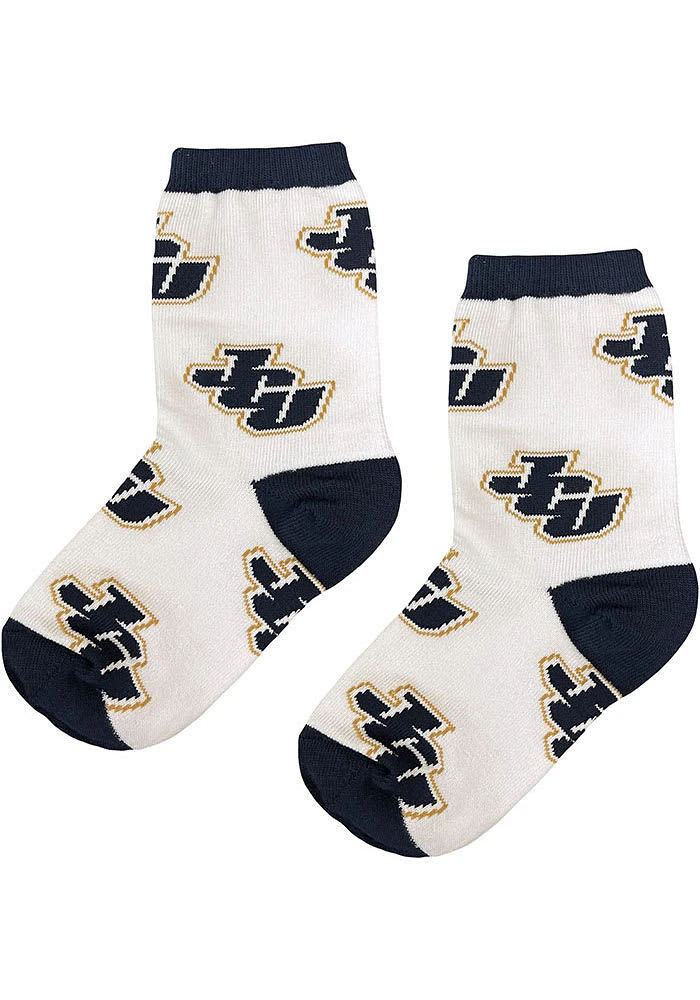 John Carroll Blue Streaks Allover Youth Quarter Socks