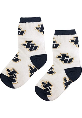 John Carroll Blue Streaks Allover Youth Quarter Socks