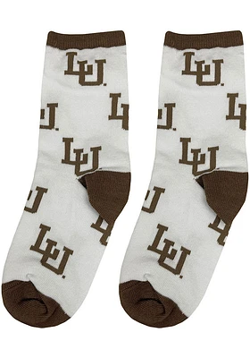 Lehigh University Allover Youth Quarter Socks