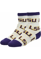 LSU Tigers Allover Youth Quarter Socks
