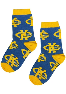 UMKC Roos Allover Youth Quarter Socks