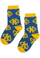 UMKC Roos Allover Youth Quarter Socks