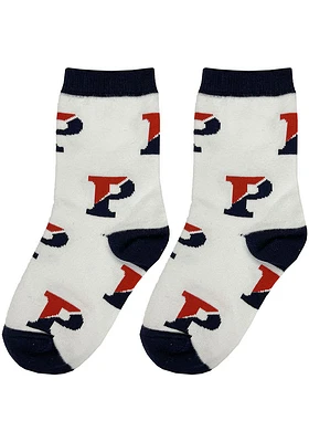 Pennsylvania Quakers Allover Youth Quarter Socks