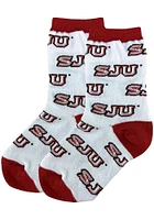 Saint Josephs Hawks Allover Youth Quarter Socks